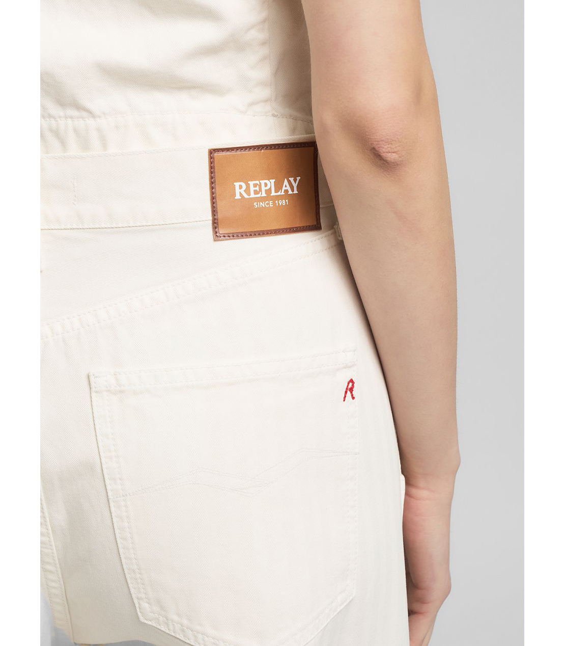 ワイドレッグローライズコットンパンツ 詳細画像 オフホワイト 5